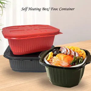विभिन्न आकृतियों में खाद्य-ग्रेड डिस्पोजेबल सुविधाजनक डिस्पोजेबल सेल्फ हीटिंग लंच बॉक्स प्रदान करें