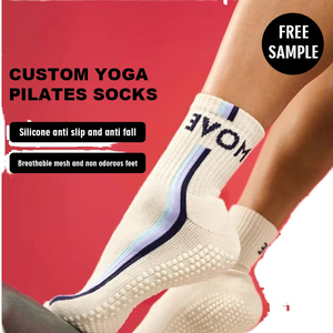 High Quality Custom Pilates Yoga Grip <b>Socks</b> Pilates <b>Socks</b> Women Grip <b>Socks</b> Custom Logo Wholesale - Product Image 1
