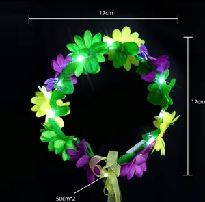 Accesorios para el Cabello HLC Mardi Gras, Diadema Floral Morada, Verde y Dorada, Diadema Decorativa para Disfraces de Carnaval y Desfiles en Nueva Orleans - Product Image 4