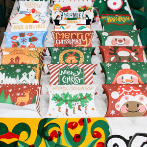 Nóng bán giáng sinh Kẹo hộp mới được phát triển giấy ủng hộ Gối quà tặng điều trị hộp cho Xmas Matt cán kính đồng hồ - Product Image 3