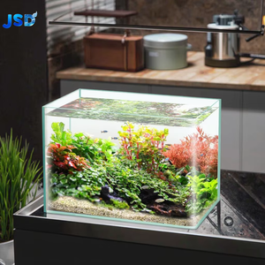 JSD 70L 친환경 사각 유리 어항 투명 디자인 어류용 거실 데스크탑 주방용 박스 포장 물 - Product Image 1