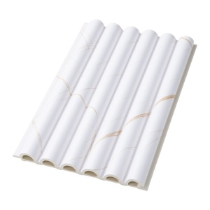 Feuille de PVC en marbre blanc de panneau de forme ronde imperméable ignifuge d'aspect moderne le <span class=keywords><strong>plus</strong></span> populaire - Product Image 1
