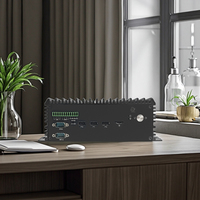 Mini PC Integrado Portátil y Confiable, Intel Core I7 de Cuatro Núcleos, Disco Duro SSD, Mini Ordenador para Uso Empresarial, Windows 10 con Enchufes para EE. UU. y Australia