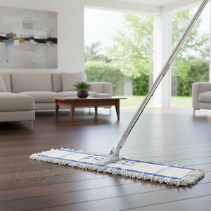 Gizmop 60 cm Rectangular Head Dust <b>Mop</b> Microfibre Fabric Self-Wringer Antibacterial Reusable Durable Sustainable Stainless Steel - Product Image 3