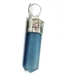 High quality <b>Crystal</b> Pendant angelite Point Healing Gemstone Pencil <b>Crystal</b> Hexagonal point Jewelry <b>Necklace</b> Wholesaler - Product Image 3