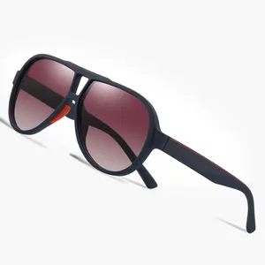 Retro Round Aviation Sun Glasses Gradient Lenses Pilot Sunglasses Oversized Big Frame Glasses Sunglasses for Unisex
