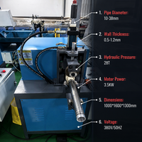 Machine de formage semi-automatique pour rainurage de tubes ronds en acier avec rouleaux en carbure à rainures multiples