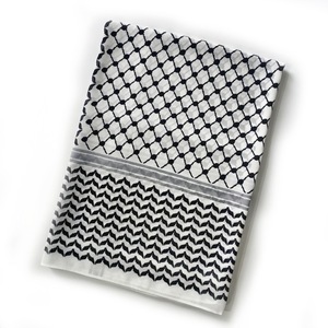 Chaud nouveau imprimé 70*180cm en mousseline de soie Bandana instantané Hijab grande taille écharpe arabe pour le moyen-orient palestinien Arafat inspiré - Product Image 4