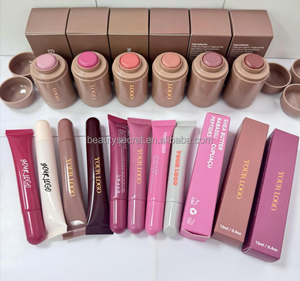 6 colori fard da viaggio in tasca piccolo illuminatore organico naturale trucco fangoso fard balsamo crema blush stick - Product Image 4