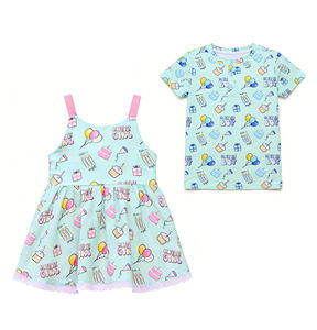Vestido Infantil Personalizado de Cumpleaños para Niñas y Camiseta para Bebés Niños, Spandex/Algodón Transpirable, Ropa Casual al por Mayor - Product Image 1
