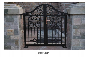 Puertas <span class=keywords><strong>de</strong></span> Hierro Forjado <span class=keywords><strong>de</strong></span> Estilo Europeo <span class=keywords><strong>para</strong></span> Jardín, Patio, Garaje, Antirrobo, <span class=keywords><strong>para</strong></span> Villas Grandes, Puertas Exteriores Delanteras <span class=keywords><strong>para</strong></span> el Hogar - Product Image 4