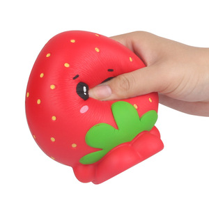 Pu Strawberry <b>Squishy</b> Toy For Kids 2 4 Years Slow Rebound Fidget Toy Unisex - Product Image 1
