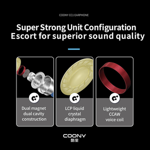 Auricolari HIFI CC1 con Interfaccia <span class=keywords><strong>3</strong></span>.5mm, SNR 110dB, Driver LCP da 11mm, Kit con Cavo Type-C/DAC, <span class=keywords><strong>3</strong></span> Auricolari, Alloggiamento in Alluminio, Audio di Qualità Senza Disturbi - Product Image 4
