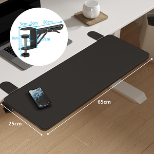 Jh-mech 30 "x 9.9" Bảng gắn cánh tay còn lại kệ có thể gập lại Bàn phím khay nền tảng nhiệm vụ nặng nề bàn Extender khay - Product Image 3