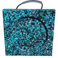 Service personnalisable de coupe de PC de PE UHMWPE fait léger de feuilles en plastique durables de tapis au sol extérieurs personnalisables de plancher d'événement