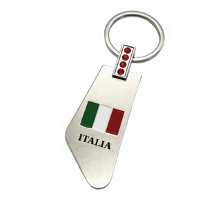 Italia Souvenir bandiera italiana viaggio regalo in metallo accessorio portachiavi auto personalizzato Souvenir negozio di Souvenir fabbrica di approvvigionamento - Product Image 1