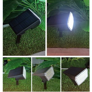 Projecteurs solaires d'extérieur IP65 étanches, 60 LED, 3 modes, projecteurs solaires pour jardin, allée, mur, maison, <span class=keywords><strong>garage</strong></span> - Product Image 3