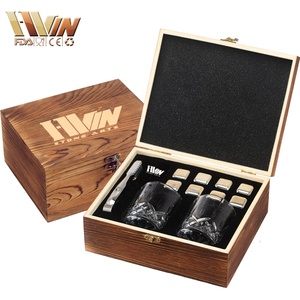 marrón regalo de madera caja pequeña caja de regalos para hombre Whisky los amantes de los amantes del <span class=keywords><strong>vino</strong></span> - Product Image 1