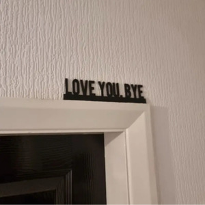 Cross-border wooden <b>wall</b> decorations, goodbye love home <b>decor</b> logos, wooden door frames, Valentine's Day letters loveyoubye - Product Image 1