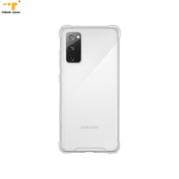 Étui de téléphone portable tendance Transparent TPU acrylique antichoc, vente en gros pour Samsung Note Galaxy S20 FE 5G