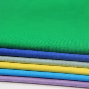 Hochwertige benutzer definierte Farbe Plain Dye Atmungsaktive Baumwolle Single Jersey Stricks toff für T-Shirt