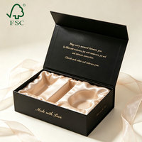 Boîte d'emballage de luxe personnalisée en carton rigide avec couvercle magnétique sécurisé pour collection de produits intimes pour adultes, doublée de satin
