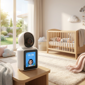 Caméra de sécurité intelligente pour la maison, appel vidéo, HD 1080P, capteur CMOS, audio bidirectionnel, babyphone, WiFi, IP65, sans fil - Product Image 2