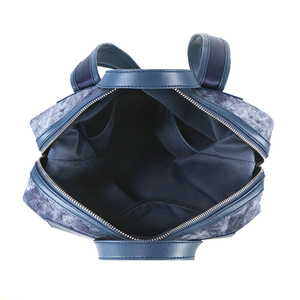 <b>Large</b> Capacity OEM ODM Denim Travel Tote Bag Weekender <b>Backpack</b> Storage Bag Customizable Logo Color for daily commuting - Product Image 6