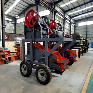 Mobiele kaakbreker met trilzeef, AC-motor, PLC-besturing, hoge capaciteit, industriële apparatuur, ISO 9001 gecertificeerd - Product Image 1