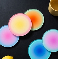 Sous-verres en acrylique à changement progressif de couleur, sous-verres isolants thermiquement, sous-verres anti-brûlure pour la maison, sous-verres de bureau