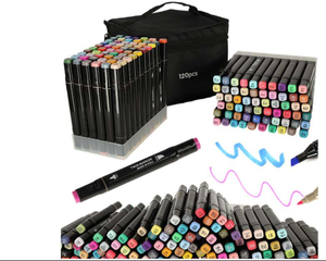 Juego de rotuladores de bocetos de alcohol de color para regalo de arte gráfico, juguetes de pintura y dibujo 24 30 36 40 48 60 80 120 <span class=keywords><strong>168</strong></span> 204 - Product Image 1
