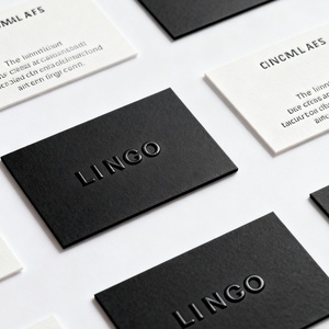 Tarjetas de Visita de Fábrica con Estándar Internacional Richful, Impresión a Todo Color CMYK/Pantone, Acabado en Papel Kraft con Relieve - Product Image 1