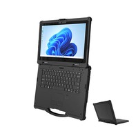 Ordinateur portable industriel portable de 15,6 pouces, processeur Intel I5/i7 4G/5G, Windows 11, lecteur d'empreintes digitales, ordinateur portable robuste