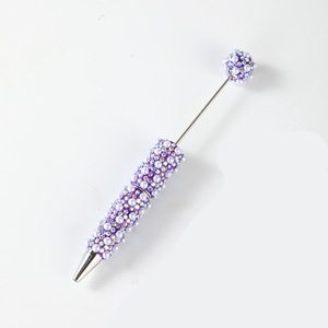 Venta directa de fábrica, bolígrafo de firma de diamante completo ostentoso de lujo, accesorios de bricolaje, bolígrafo de cuentas creativo DIY, bolígrafo recargable de cuentas - Product Image 6