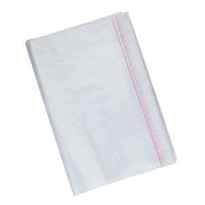 Sacs auto-adhésifs transparents en plastique pour vêtements, sacs de rangement rectangulaires anti-poussière pour placard, organisateur d'emballage général - Product Image 3