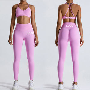 Ropa Depirtiva Mujer Ropa Deportiva Gimnasio Ropa Tenue <span class=keywords><strong>De</strong></span> Sport Scrunch Butt Leggings y sujetador Conjuntos <span class=keywords><strong>de</strong></span> entrenamiento para Mujeres - Product Image 1