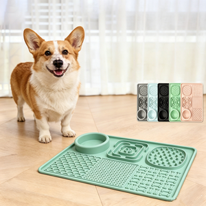 Assiette Moderne en Silicone pour Animaux de Compagnie, Tapis à Lécher, Bol Anti-Glouton, Étanche, Antidérapant, Épaissi, Résistant aux Morsures et à l'Usure pour Chats - Product Image 5