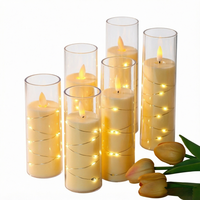 Guirlande de lumières LED à flamme simulée avec télécommande, motif en forme de balle, pour fête, festival de musique, décoration de table