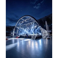Structure de scène extérieure en aluminium, système de treillis pour événements, éclairage DJ, support pour projecteur