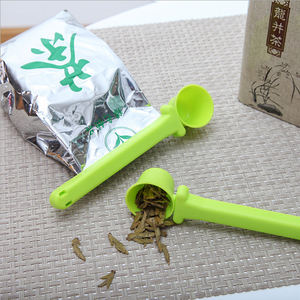 Sendok Teh Desainer Lucu Murah Grosir Sendok Takar Sendok Teh Plastik Daur Ulang dengan Klip Tas - Product Image 3