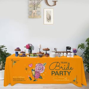 Personalized Waterproof Runners Loose Type 4Ft/5Ft/<b>6Ft</b>/8Ft Custom <b>Table</b> Cloth With Business Logo Dye Sublimation Printing - Product Image 4