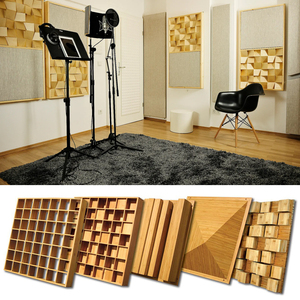 Tùy Chỉnh 12Mm 16Mm Dày Âm Thanh Khuếch Tán Gỗ Acoustic <span class=keywords><strong>Panels</strong></span> - Product Image 6