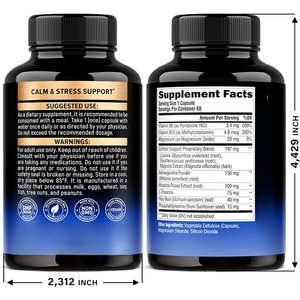 Complément de Cortisol pour Femmes, Basilic Sacré, Ashwagandha, Rhodiola, <span class=keywords><strong>L</strong></span>-Théanine, Soutien de <span class=keywords><strong>l</strong></span>'Humeur, de la Concentration et du Sommeil, 60 Capsules - Product Image 3