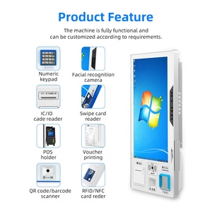 Sistema de Punto de Venta con Pantalla Flexible de 23.6/32'' y Teclado Numérico, Escáner de Código de Barras QR, Quiosco de Autoservicio con Lector de Tarjetas, Quiosco de Pago - Product Image 3