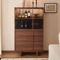 Commode murale moderne en bois massif, multi-usages, pour hôtel, salon, salle à manger, élégante, grande capacité, rangement modulaire