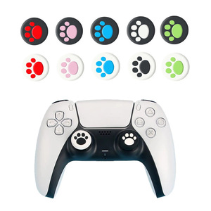 Cat Paw Claw cao su Silicone xử lý phím điều khiển Nắp ngón tay cái dính Grip bìa cho ps5 <span class=keywords><strong>PS4</strong></span> cho Xbox một 360 điều khiển Thumbstick Grips - Product Image 6