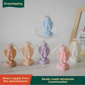 Vela de cera de soja perfumada de pequeño ángel bonito al por mayor decoración de escritorio de aromaterapia hecha a mano para Navidad cumpleaños Halloween - Product Image 5
