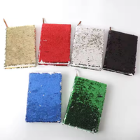 Carnet A5 pliable personnalisé avec impression par sublimation de paillettes pour les étudiants, retour à l'école