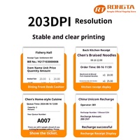 Imprimante thermique de reçus Rongda RP330 avec interface USB, 80 mm, petite imprimante de tickets, caisse enregistreuse, réception, cuisine, bureau, impression de commandes