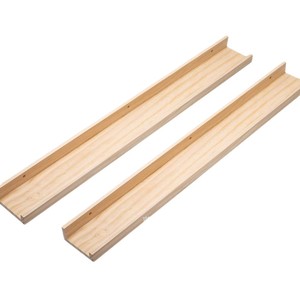 Wooden <b>Wall</b> <b>Mounted</b> Storage Rack Straight <b>Shelf</b> Home Solid Wood Multipurpose Display <b>Shelves</b> - Product Image 5